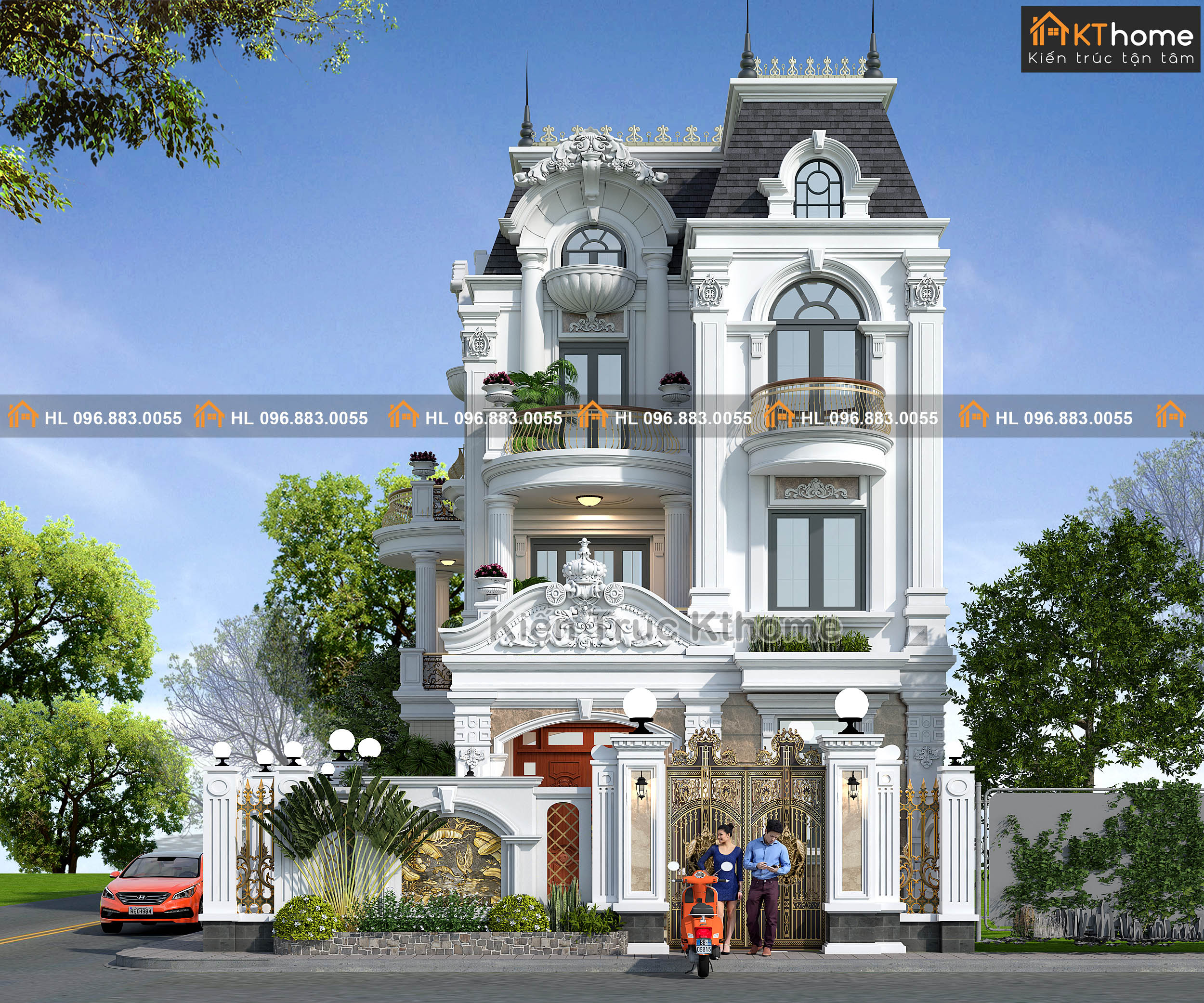 Mẫu thiết kế biệt thự mái Thái đẹp 2020 - Kiến Trúc C&B