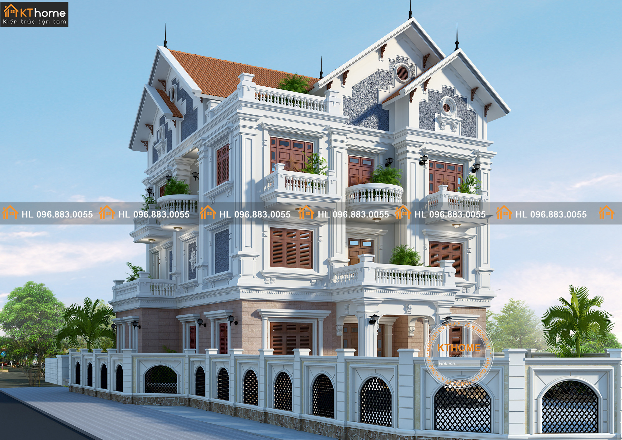 Nhà 2 tầng mái Thái hiện đại và đẳng cấp - LV 24108