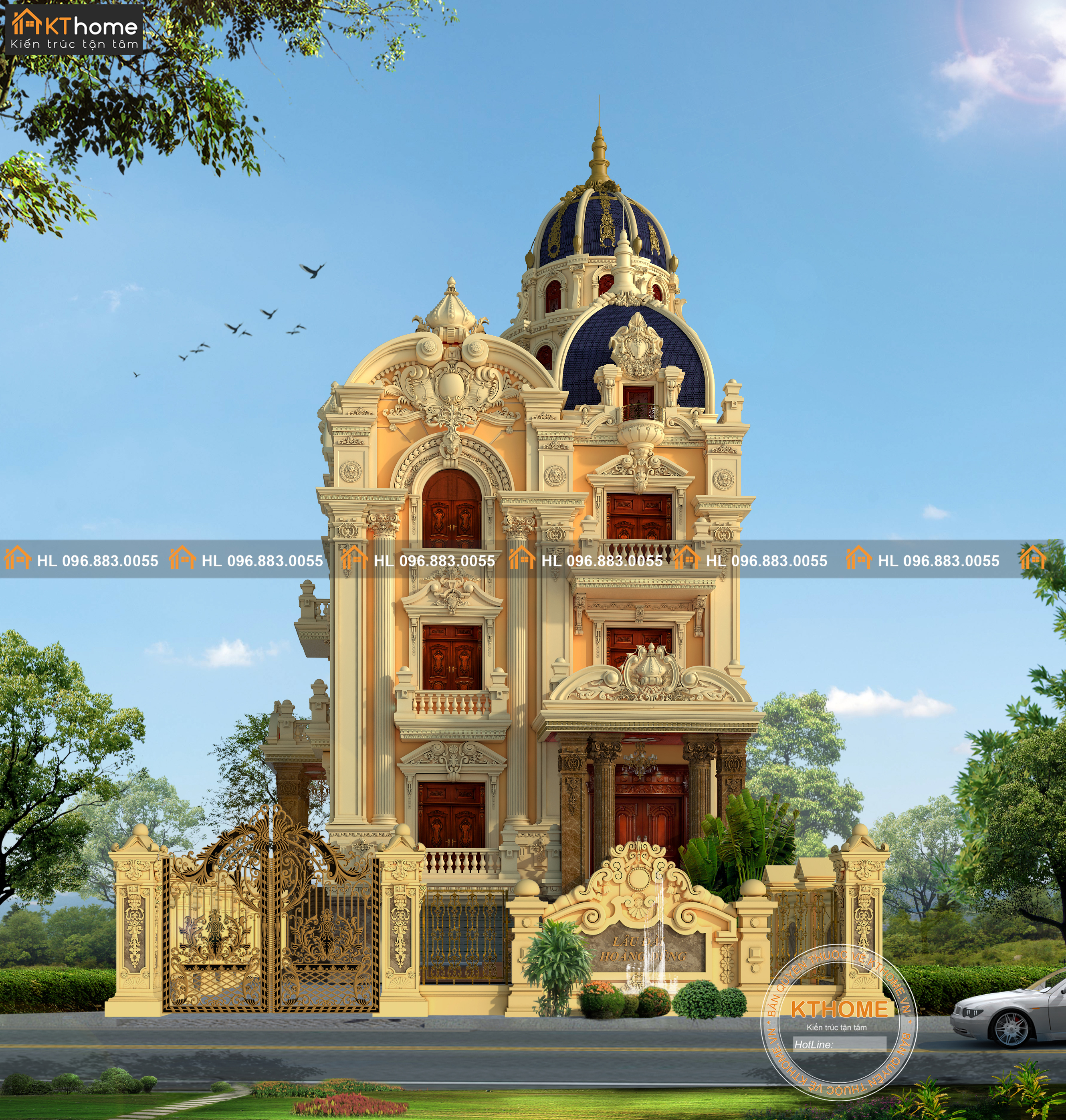 Thiết kế lâu đài 4 tầng cổ điển đẳng cấp thượng lưu tại Tây Ninh | Autodesk  Community Gallery